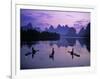 Cormorant Fishermen, Li River, Yangshuo, Guangxi, China-James Montgomery Flagg-Framed Photographic Print