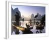 Cormorant Fishermen, Li River, Yangshuo, Guangxi, China-Peter Adams-Framed Photographic Print