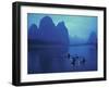 Cormorant Fishermen, Xingping, Li River, Guangxi, China-Walter Bibikow-Framed Photographic Print