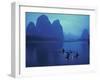 Cormorant Fishermen, Xingping, Li River, Guangxi, China-Walter Bibikow-Framed Photographic Print