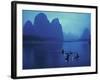 Cormorant Fishermen, Xingping, Li River, Guangxi, China-Walter Bibikow-Framed Photographic Print