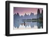 Cormorant Fishing at Dusk, Li River, Guangxi, China-Walter Bibikow-Framed Photographic Print