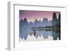 Cormorant Fishing at Dusk, Li River, Guangxi, China-Walter Bibikow-Framed Photographic Print