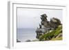 Cormorants and seagulls on rock pile, Kolyuchin Island, Bering Sea, Russian Far East-Keren Su-Framed Photographic Print