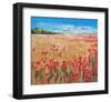 Corn And Poppies III-null-Framed Art Print