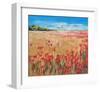 Corn And Poppies III-null-Framed Art Print