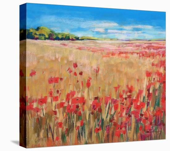 Corn And Poppies III-null-Stretched Canvas