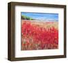 Corn And Poppies IV-null-Framed Art Print