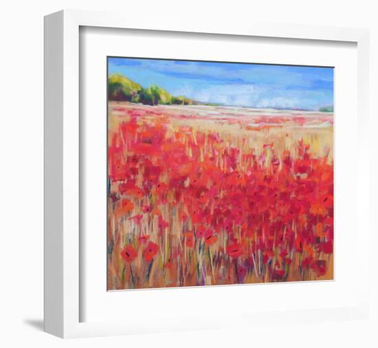 Corn And Poppies IV-null-Framed Art Print