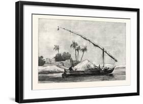 Corn-Barge, Egypt, 1879-null-Framed Giclee Print