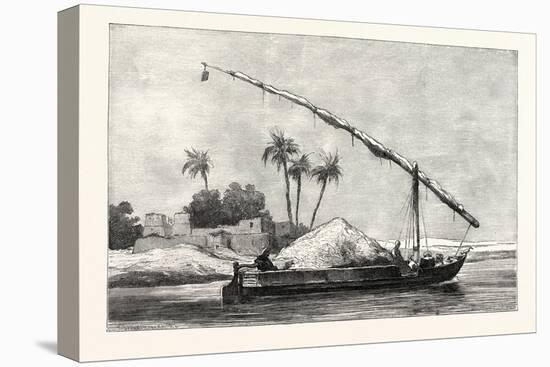 Corn-Barge, Egypt, 1879-null-Stretched Canvas