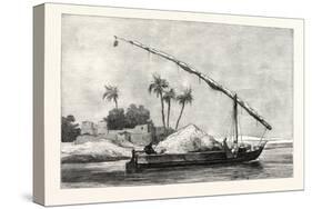 Corn-Barge, Egypt, 1879-null-Stretched Canvas
