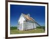 Corn Barn, a Wooden Building on a Farm at Hudson, the Midwest, Illinois, USA-Ken Gillham-Framed Photographic Print