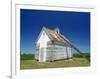 Corn Barn, a Wooden Building on a Farm at Hudson, the Midwest, Illinois, USA-Ken Gillham-Framed Photographic Print