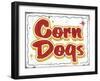 Corn Dogs Distressed-Retroplanet-Framed Giclee Print