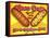 Corn Dogs Sign-Mark Frost-Framed Stretched Canvas