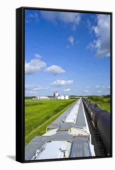 Corn Ethanol Processing Plant-David Nunuk-Framed Stretched Canvas