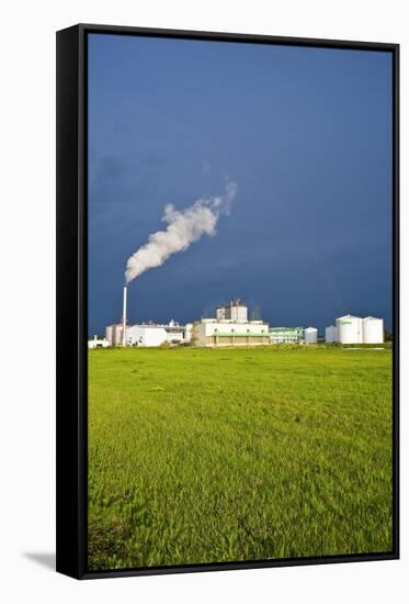 Corn Ethanol Processing Plant-David Nunuk-Framed Stretched Canvas