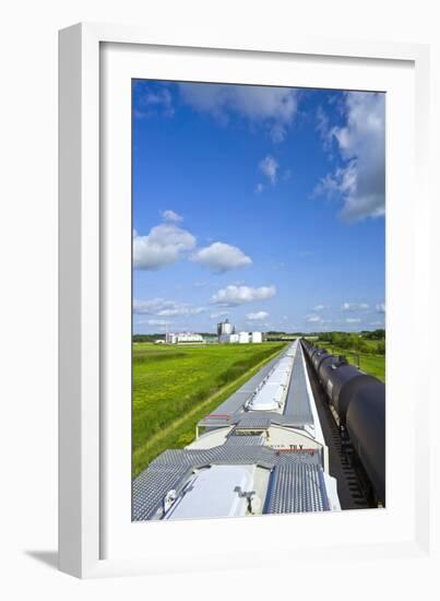 Corn Ethanol Processing Plant-David Nunuk-Framed Photographic Print