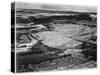 Corn Field Indian Farm Near Tuba City Arizona In Rain 1941. 1941-Ansel Adams-Stretched Canvas