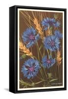 Corn Flowers and Wheat-null-Framed Stretched Canvas