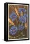 Corn Flowers and Wheat-null-Framed Stretched Canvas