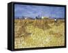 Corn Harvest in Provence-Vincent van Gogh-Framed Stretched Canvas