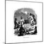 Corn Husking, Negro Labourers Husking Maize, Southern USA, C1850-null-Mounted Giclee Print