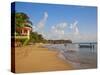 Corn Islands, Little Corn Island, Beach Bar Near the Viillage, Nicaragua-Jane Sweeney-Stretched Canvas