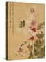 Corn Poppy and Butterflies, 1702-Ma Yuanyu-Stretched Canvas