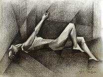 Art Deco Nude -11-08-22-Corne Akkers-Stretched Canvas