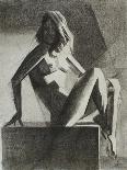 Cubist Nude - 17-10-15-Corne Akkers-Framed Stretched Canvas