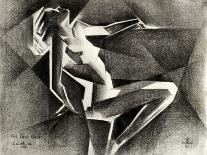 Art Deco Nude -11-08-22-Corne Akkers-Stretched Canvas