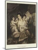 Cornelia and Her Children-Sir Joshua Reynolds-Mounted Giclee Print