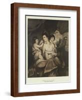 Cornelia and Her Children-Sir Joshua Reynolds-Framed Giclee Print