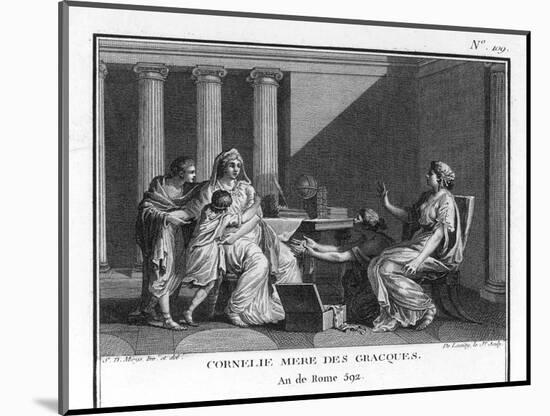 Cornelia Mother of the Gracchi Who When Asked by an Inquisitive Visitor-Augustyn Mirys-Mounted Art Print