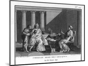 Cornelia Mother of the Gracchi Who When Asked by an Inquisitive Visitor-Augustyn Mirys-Mounted Art Print