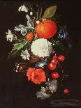 Peaches, Oranges, Grapes and Langoustines on a Pewter Plate and a Conical Roemer on a Box on a…-Cornelis De Heem-Framed Giclee Print