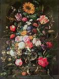 Bouquet of Fruit with Eucharistic Symbols on a Ledge Below-Cornelis de Heem-Giclee Print