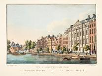 Vue D'Amsterdam No.20. De Hollandsche Schouwburg En De Leydsche Poort. Le Théatre Hollandais Et La-Cornelis de Kruyff-Giclee Print