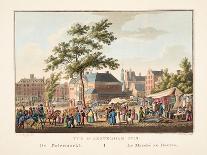 Vue D'Amsterdam No.15. De Botermarkt. Le Marché Au Beurre, 1825-Cornelis de Kruyff-Giclee Print