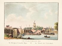 Vue D'Amsterdam No.16. De Bloemmarkt. Le Marché Aux Fleurs, 1825-Cornelis de Kruyff-Giclee Print