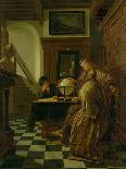 Pair Making Music-Cornelis de Man-Framed Art Print