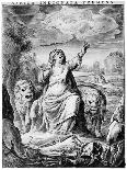 Allegorical View of America, Early 17th Century-Cornelis de Visscher-Framed Giclee Print