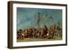 Cornelis de Wael / 'Landing and combat', 17th century, Flemish School, Oil on canvas, 62 cm x 11...-CORNELIS DE WAEL-Framed Premium Giclee Print