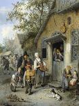 Country Kermis (Oil on Panel)-Cornelis Dusart-Giclee Print
