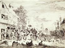 The Village Fair, 1685-Cornelis Dusart-Mounted Giclee Print