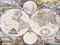 Map of Europe, Showing Europe and Western Russia, Iceland and Greenland-Cornelis III Danckerts-Stretched Canvas