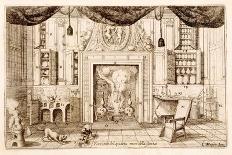 Interior, Drawing Room from Cornelio Meyer Nuovi Ritrovamenti 1696, Etching-Cornelis Jansz. Meyer-Giclee Print