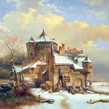 Dutch Winter Scene-Cornelis Kruseman-Framed Giclee Print